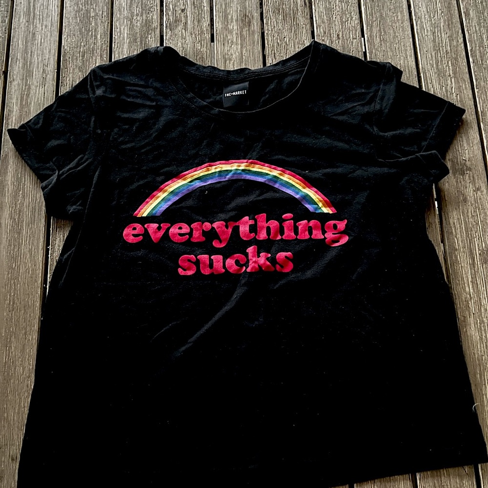 Black T-shirt. Great quality.